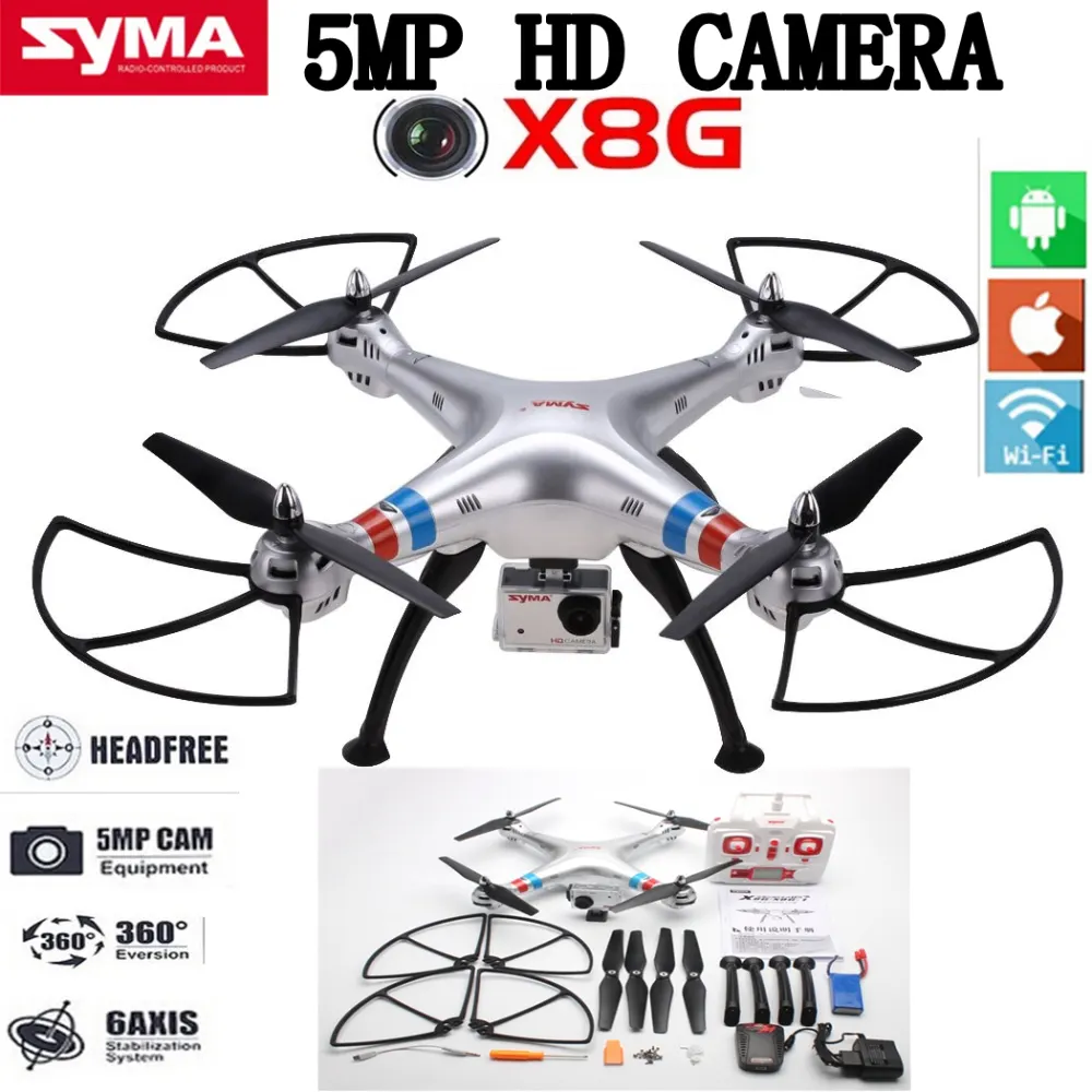 SYMA X8G 2 4G 4ch 6 Axis FPV Wifi RC Drone Quadcopter With 5MP Wide Angle 1024x1024 Best SYMA Drones for sale on 2016 and why ?